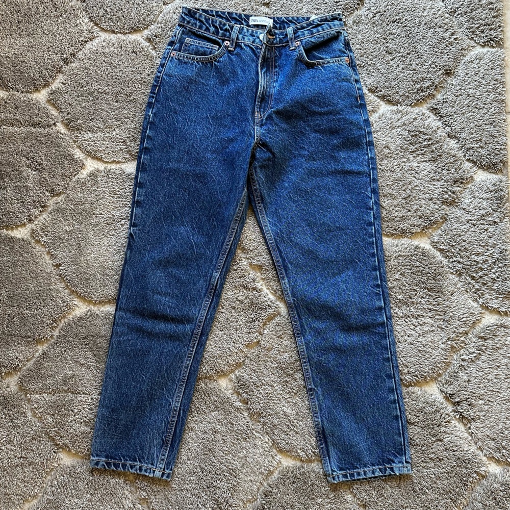 Zara Dark Blue High Rise Denim